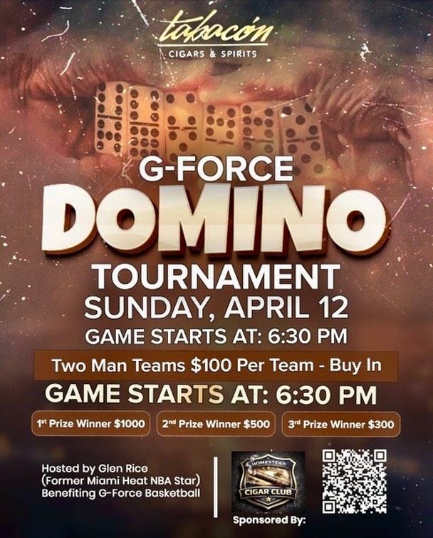 G-Force Domino Tournament flyer